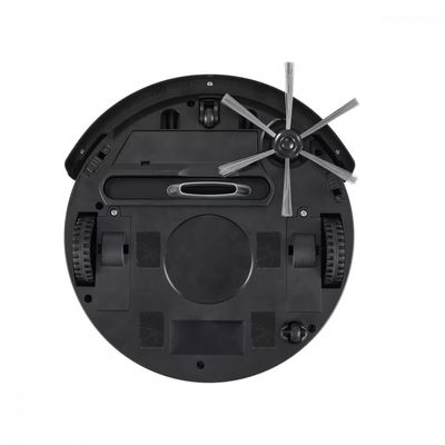Aspirador Robô Wap Robot W90 Autonomia 1h20 Sensores Antiqueda e Anticolisão Bivolt Preto Preto