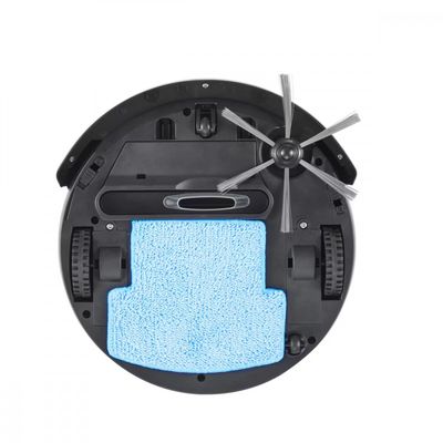Aspirador Robô Wap Robot W90 Autonomia 1h20 Sensores Antiqueda e Anticolisão Bivolt Preto Preto