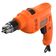 Furadeira de Impacto Black+Decker BED710550 3/8 Polegadas 550W Empunhadura Ergonômica Gatilho Anatômico Laranja e Preto / 110V