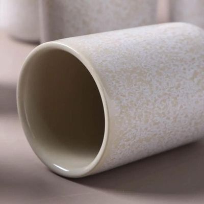 Conjunto de Copos Neo Stoneware Latte 110ml 4 Peças Porto Brasil Off White