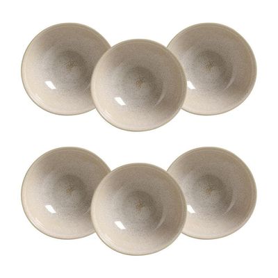 Conjunto de Cumbucas Coup Stoneware Latte 360ml 6 Peças Porto Brasil Off White