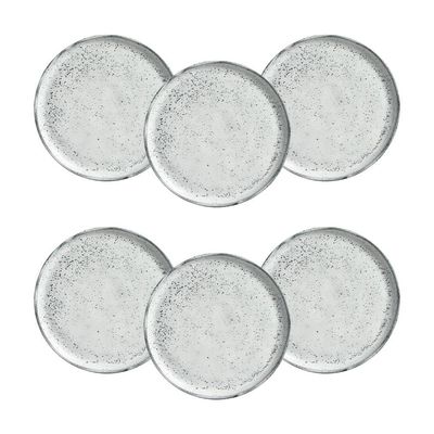 Conjunto de Pratos para Pão Bio Echo 6 Peças Porto Brasil Branco