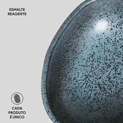 Conjunto de Cumbucas Oval Orgânico Night Sky 265ml 6 Peças Porto Brasil Azul