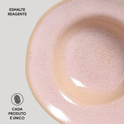 Conjunto de Pratos de Sobremesa Porto Brasil Orgânico Litchi 250ml - 4 Peças n/a