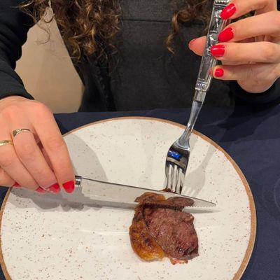 Faqueiro Nobre 12 Peças Churrasco Prateado Garfos e Facas Aço Inox Jantar Churrascaria