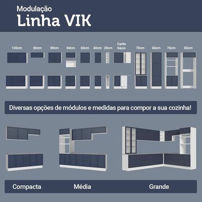 Conjunto Gabinete Para Banheiro 110cm 3 Gavetas 3 Portas Vik Madesa 01 Branco-azul