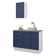 Conjunto Gabinete Para Banheiro 110cm 3 Gavetas 3 Portas Vik Madesa 01 Branco-azul