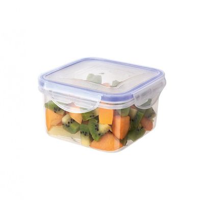 Conjunto de Potes Herméticos Euro Home PLA3604-AZ em Plástico 5 Peças Transparente com Azul