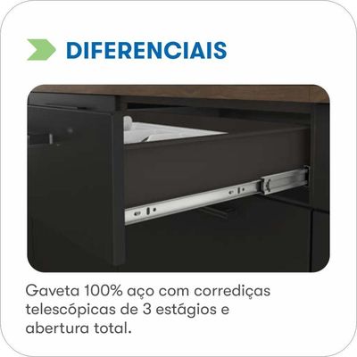 Paneleiro Itatiaia Exclusive 60cm Em Aço Grafite Com Espaço Para Forno
