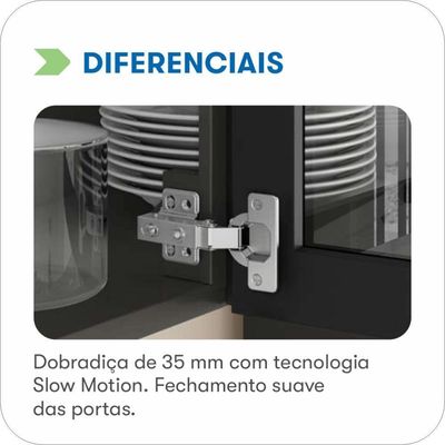 Paneleiro Itatiaia Exclusive 60cm Em Aço Grafite Com Espaço Para Forno