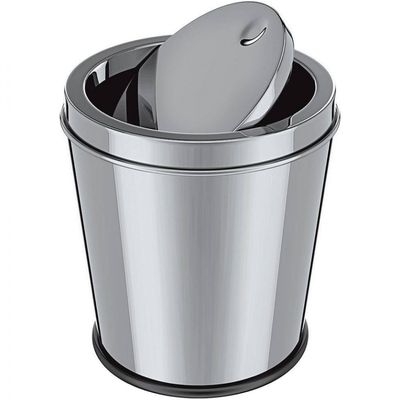Lixeira Design com Tampa Basculante Inox 3L Euro Inox