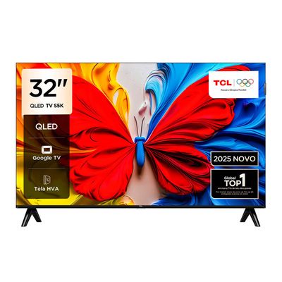 Smart TV 32 Polegadas FHD 32S5K QLED Dolby Audio TCL Preto / Bivolt