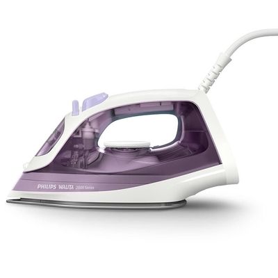 Ferro de Passar a Vapor Philips Walita Série 2000 DST2020 Base Cerâmica Reservatório 250ml Calc Clean Roxo / 220V