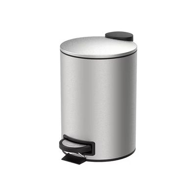 Lixeira 3 Litros Pedal Inox Escovado com Balde Removível Spin Brinox Inox