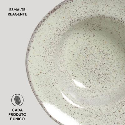 Conjunto de Pratos de Sobremesa Porto Brasil Orgânico Pistache 250ml - 4 Peças n/a