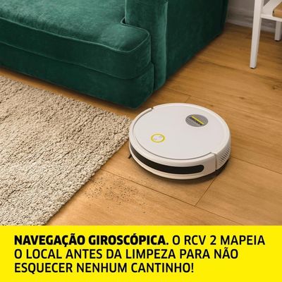 Robô Aspirador De Pó Kärcher RCV 2 Com Navegação E Controle Remoto – Bivolt