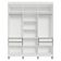 Guarda-roupa Casal Com Pés 6 Portas Batentes Com Espelho Branco/branco/rustic Venus Madesa