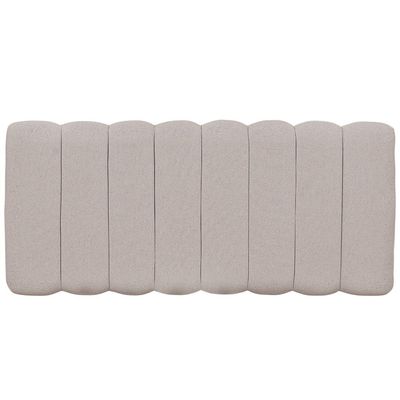 Cabeceira Cama Box Painel Casal Queen 160 cm Dubai W01 Linho Bege - Lyam Decor