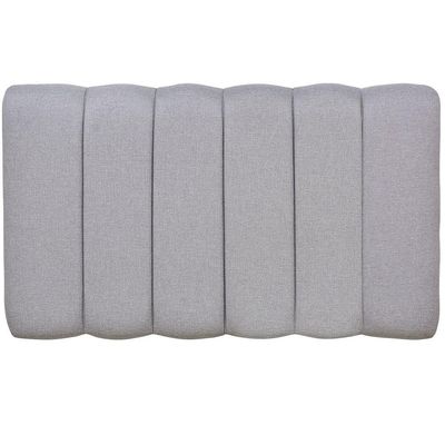 Cabeceira Cama Box Painel Solteiro 100 cm Dubai W01 Linho Cinza Escuro - Lyam Decor