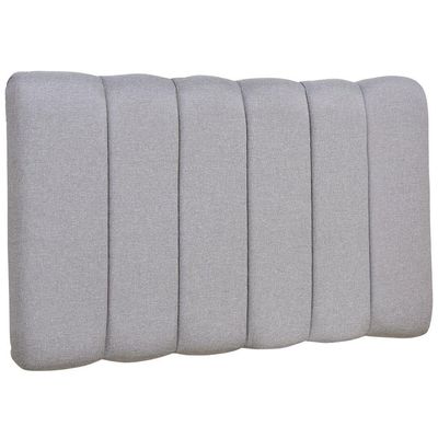 Cabeceira Cama Box Painel Solteiro 100 cm Dubai W01 Linho Cinza Escuro - Lyam Decor