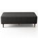 Puff Decorativo Sala de Estar Bali W01 Pés Palito 120x50 cm Linho Cinza Escuro - Lyam Decor
