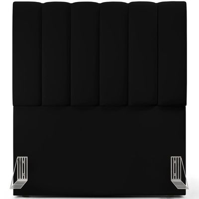 Cabeceira Cama Box Solteiro 100 cm Dália W01 Facto Preto - Lyam Decor