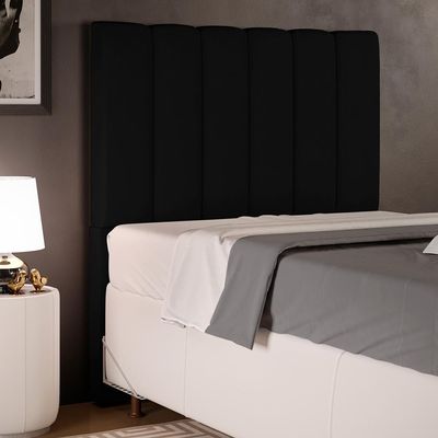 Cabeceira Cama Box Solteiro 100 cm Dália W01 Facto Preto - Lyam Decor