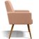 Kit 04 Poltronas Decorativas Para Sala de Estar e Recepção Maria W01 Linho Rosê - Lyam Decor