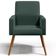 Kit 04 Poltronas Decorativas Para Sala de Estar e Recepção Maria W01 Linho Verde Musgo - Lyam Decor