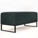 Puff Decorativo Para Sala de Estar Cléo W01 Base de Ferro 90 cm Linho Verde Musgo - Lyam Decor