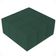 Kit 02 Puffs Decorativos Para Sala de Estar Quadrado Milano 90x90 W01 Linho Verde Musgo - Lyam Decor