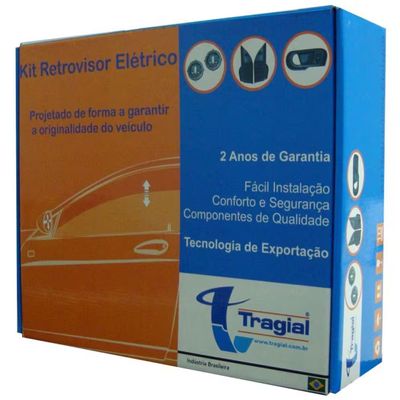 Kit Retrovisor Elétrico Tragial PAKRRNSP001 p/ Clio Sedan/Hatch 4 Portas n/a