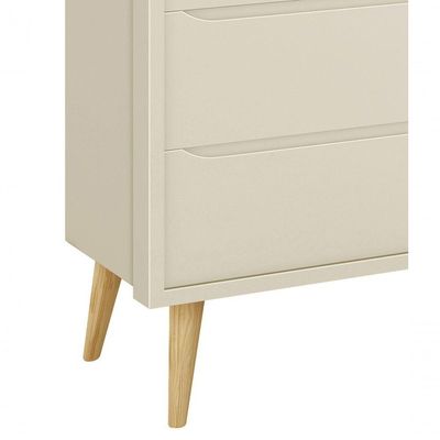 Cômoda Sapateira Théo New Areia Fosco Com Natural - Moveisaqui