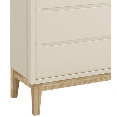 Cômoda Sapateira Classic New Areia Fosco Com Natural - Reller