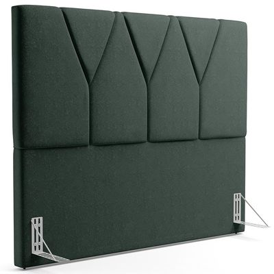 Cabeceira Cama Box Casal 140 cm Aurora W01 Linho Verde Musgo - Lyam Decor