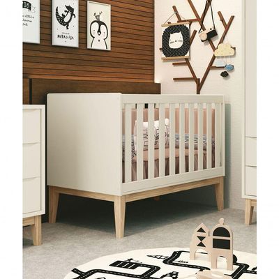 Berço Americano Classic New Areia Fosco Com Natural - Reller