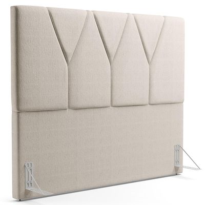 Cabeceira Cama Box Casal King 195 cm Aurora W01 Linho Cru - Lyam Decor