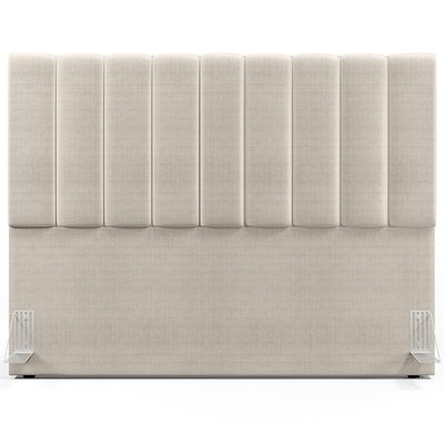 Cabeceira Cama Box Casal King 195 cm Dália W01 Facto Pérola Metalizado - Lyam Decor