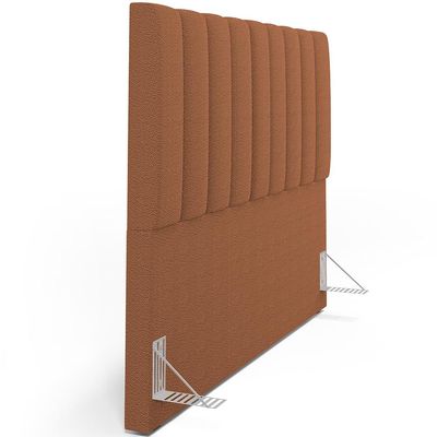Cabeceira Cama Box Casal King 195 cm Dália W01 Bouclê Terracota - Lyam Decor