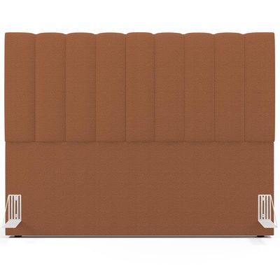 Cabeceira Cama Box Casal King 195 cm Dália W01 Bouclê Terracota - Lyam Decor