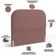 Cabeceira Cama Box Queen 160cm Lanna com Puff Recamier Doha W01  Suede Rosê - Lyam Decor
