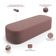 Cabeceira Cama Box Queen 160cm Lanna com Puff Recamier Doha W01  Suede Rosê - Lyam Decor