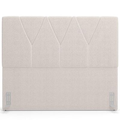 Cabeceira Cama Box Casal Quenn 160 cm Aurora W01 Bouclê Creme - Lyam Decor