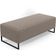 Kit 02 Puffs Decorativo Sala de Estar Bali W01 Base Ferro 120x50 cm Bouclê Bege - Lyam Decor