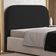 Cabeceira Cama Box Queen 160cm Orgânica Lanna W01 Suede Preto - Lyam Decor