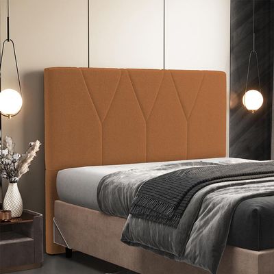 Cabeceira Cama Box Casal 140 cm Aurora W01 Bouclê Terracota - Lyam Decor