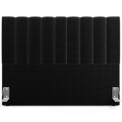 Cabeceira Cama Box Casal King 195 cm Dália W01 Bouclê Preto - Lyam Decor