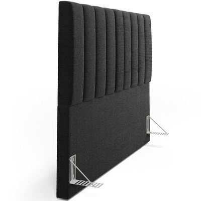 Cabeceira Cama Box Casal King 195 cm Dália W01 Bouclê Preto - Lyam Decor