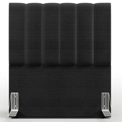 Cabeceira Cama Box Painel Solteiro 100 Cm Dália W01 Facto Preto Metalizado - Lyam Decor
