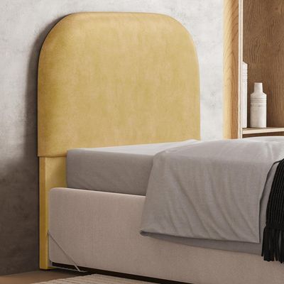 Cabeceira Cama Box 100cm Orgânica Lanna W01 Couríssimo Fendi - Lyam Decor
